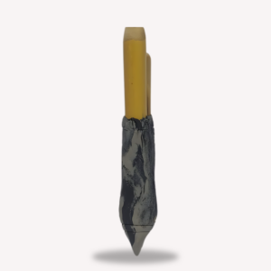 Kuripè Bamboo Pipe Imported Amazonian Grey light beak left