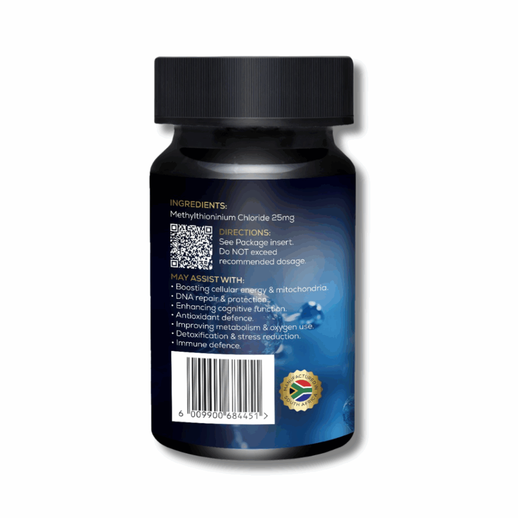 Methylene Blue 25mg 120 Capsules – Pharmatropia Lab-Tested