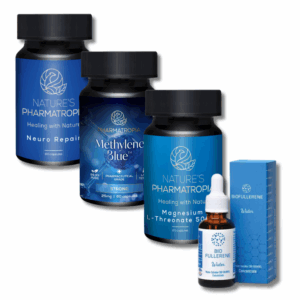 Methylene Blue Cognitive Powerhouse Stack™ – NeuroRepair; Magnesium L-Threonate; C60